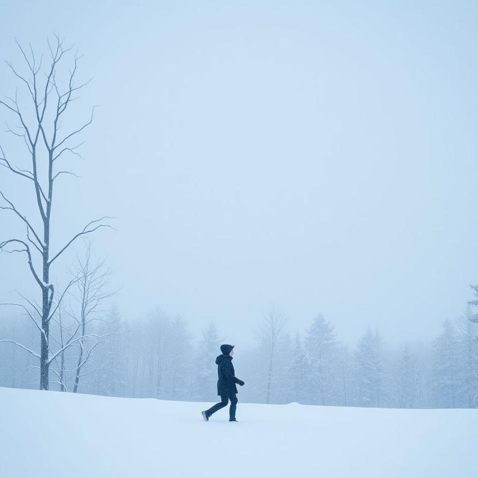 Dream : Snow falling and playing in a dream