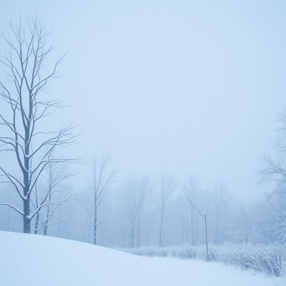 Dream : Snow falling in winter in a dream