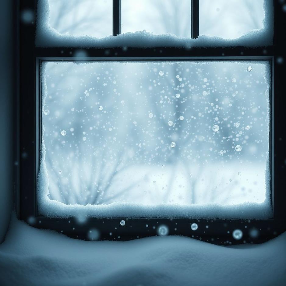 Dream : Snow falling through the window in a dream