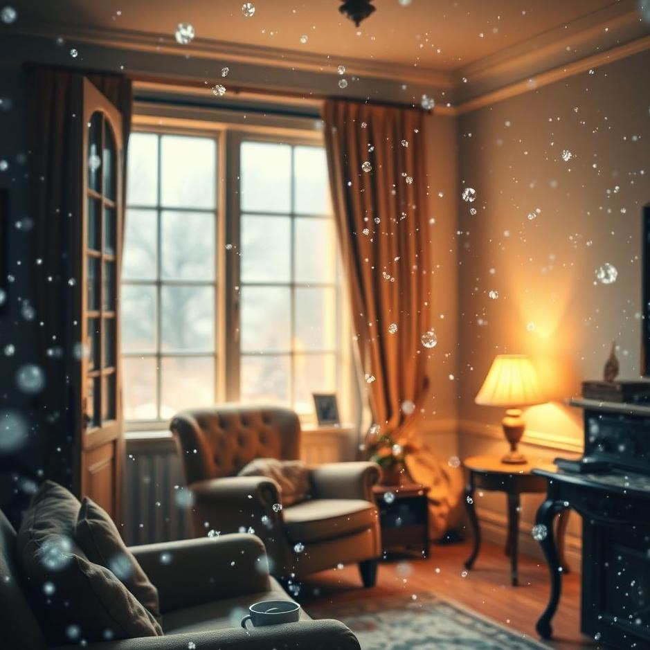Dream : Snow in a room in a dream