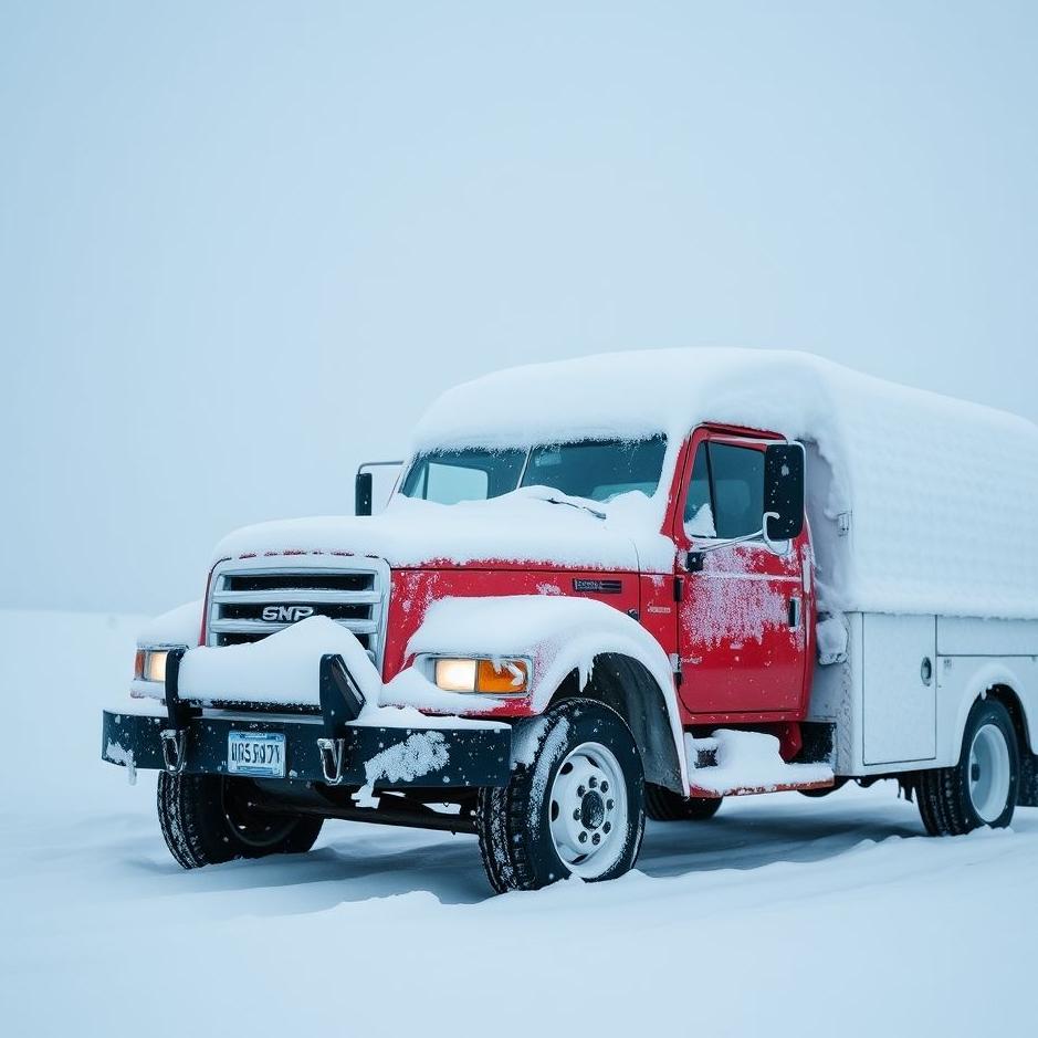 Dream : Snow on a truck in a dream