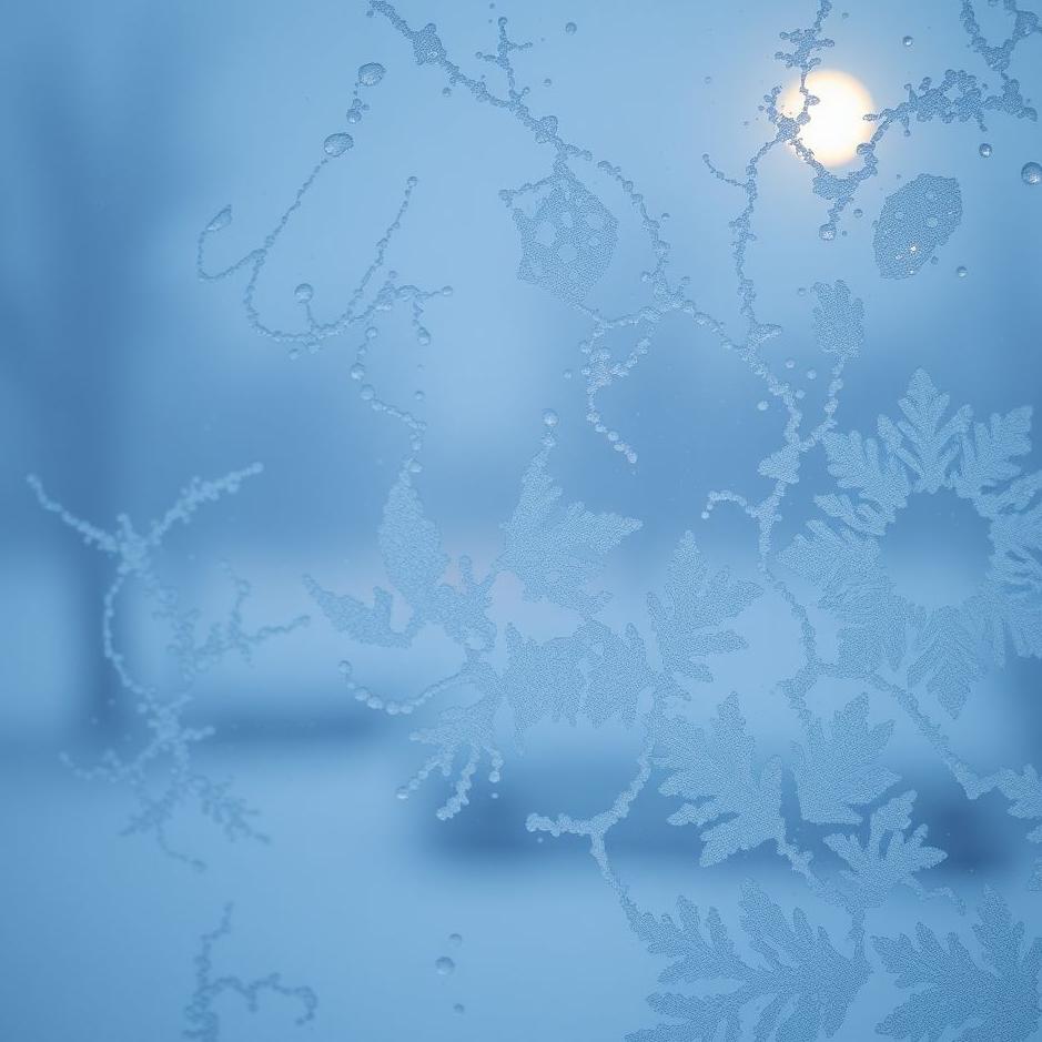 Dream : Snow on the window in a dream