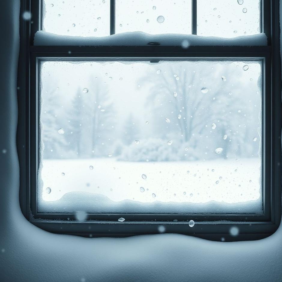 Dream : Snow outside the window in a dream