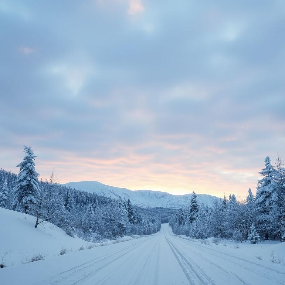 Dream : Snow road in a dream