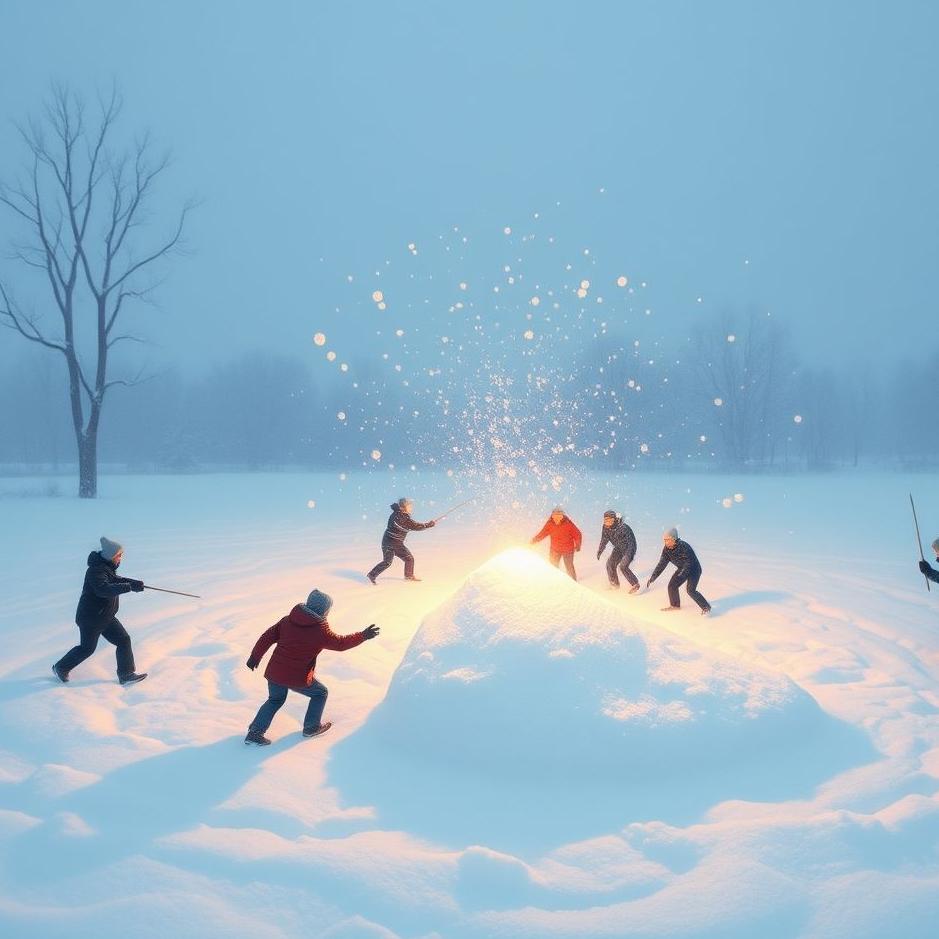 Dream : Snowball fight in a dream