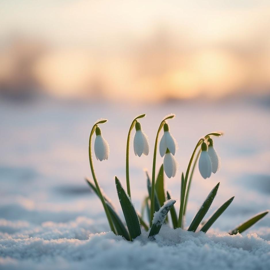 Dream : Snowdrop flowers in a dream