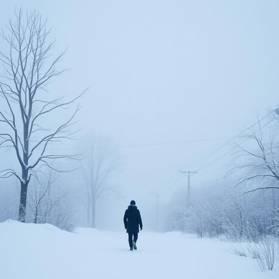 Dream : Snowfall and walking in a dream