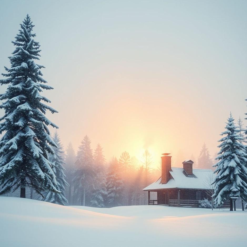 Dream : Snowfall in a beautiful weather in a dream