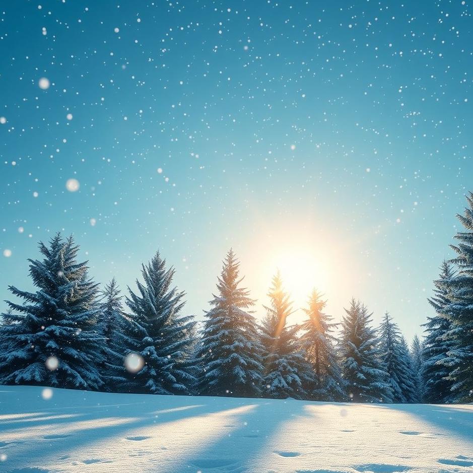 Dream : Snowfall while the sun is shining in a dream