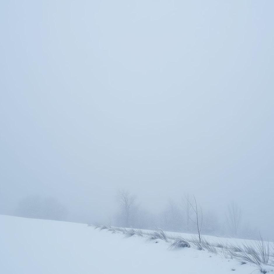 Dream : Snowy foggy weather in a dream