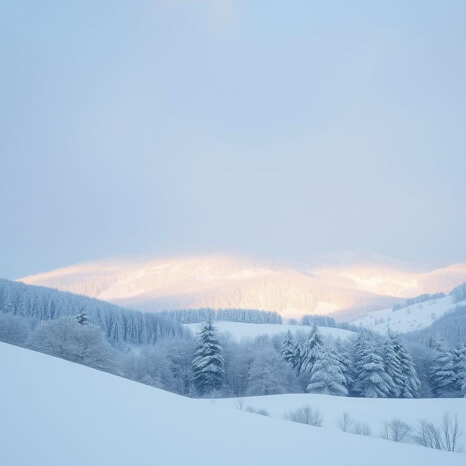 Dream : Snowy landscape in a dream