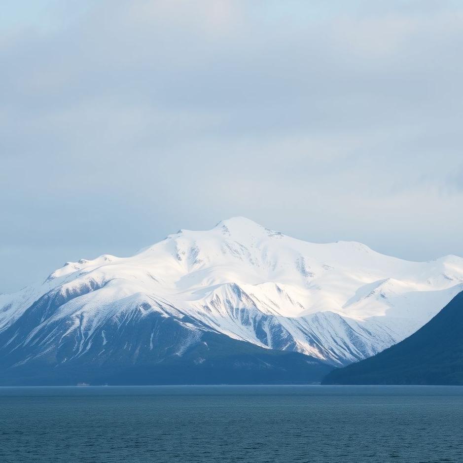 Dream : Snowy mountain and sea in a dream