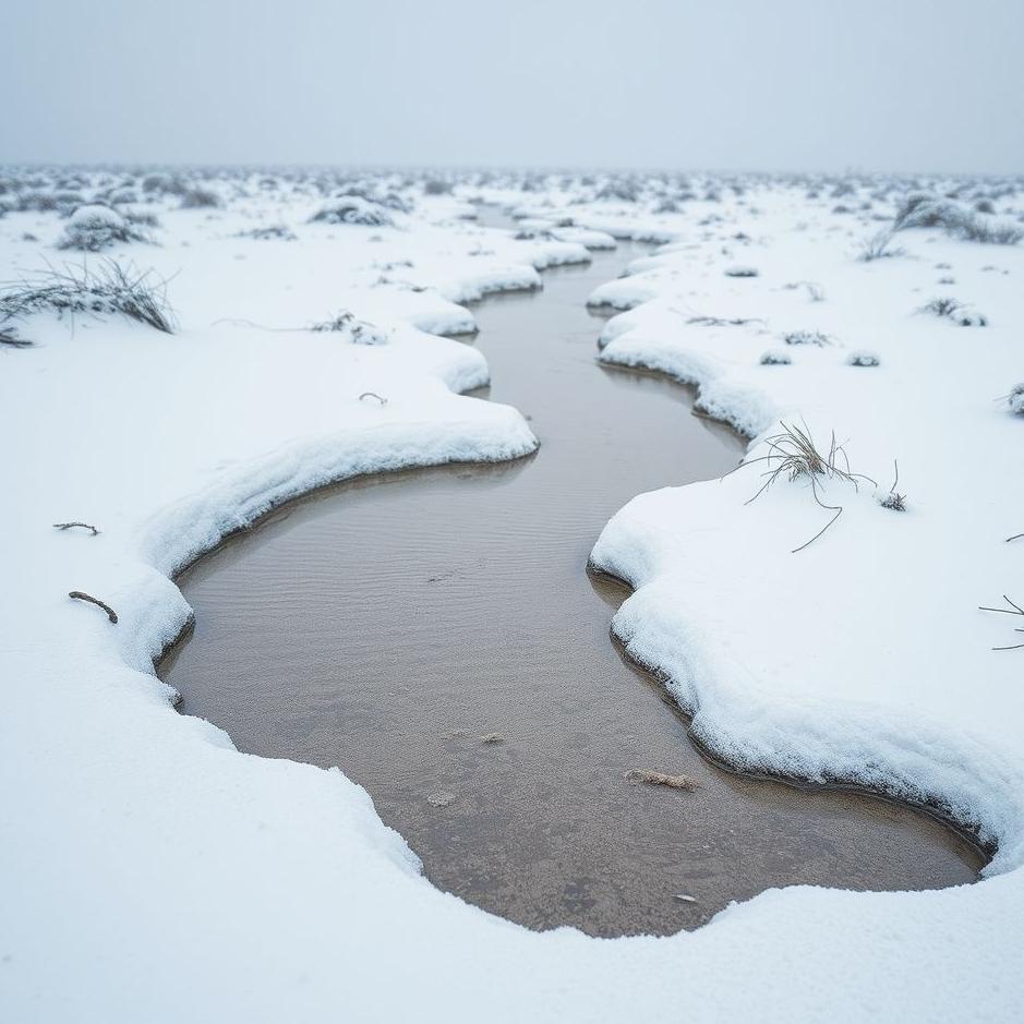 Dream : Snowy mud in a dream
