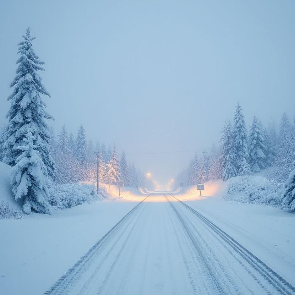 Dream : Snowy road opening in a dream