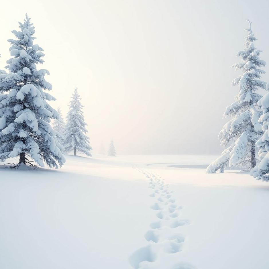 Dream : Snowy white surroundings in a dream