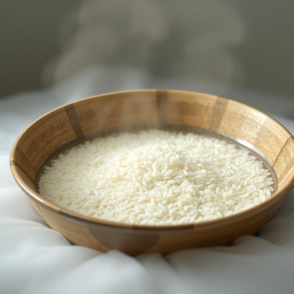 Dream : Soaking rice in a dream