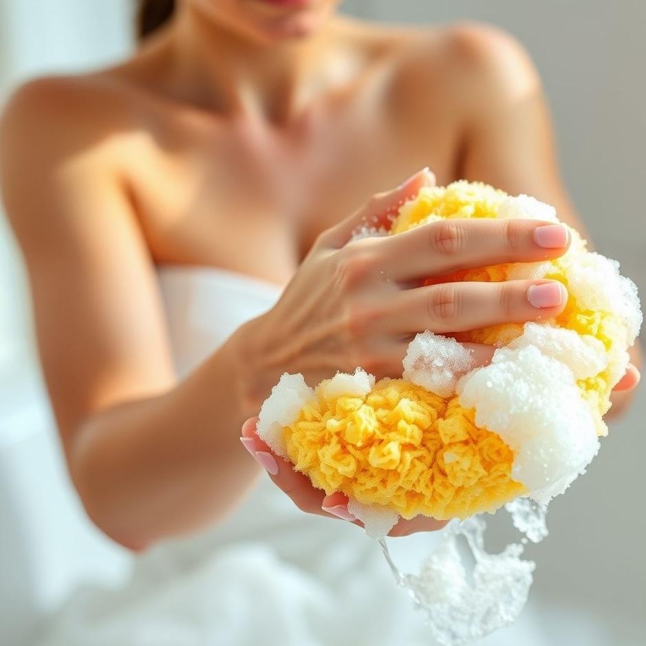 Dream : Soaping with a loofah