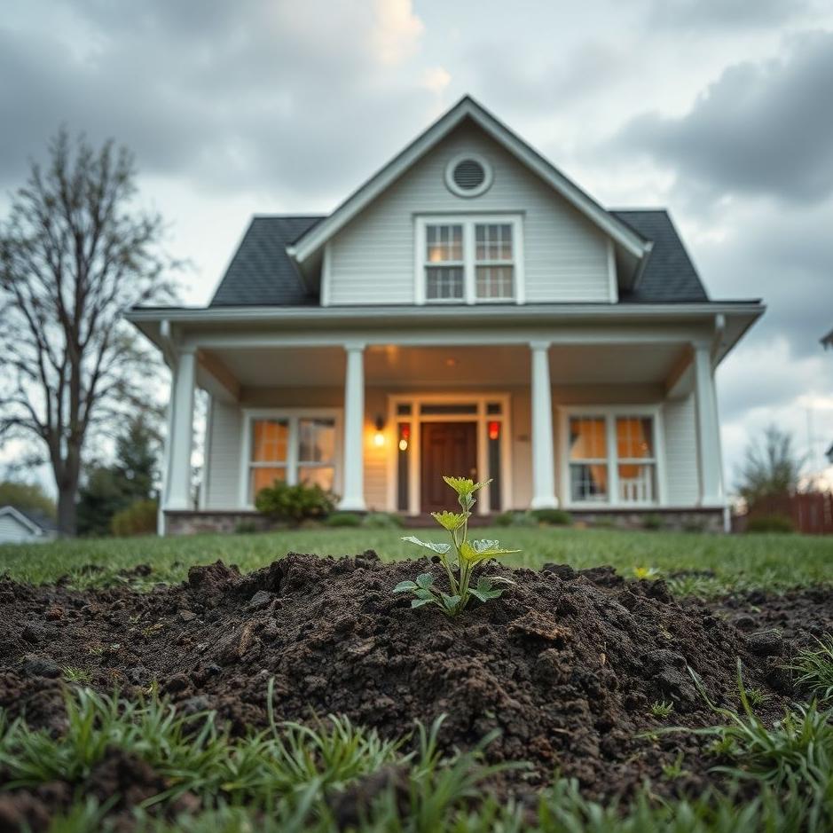 Dream : Soil in front of your house in a dream