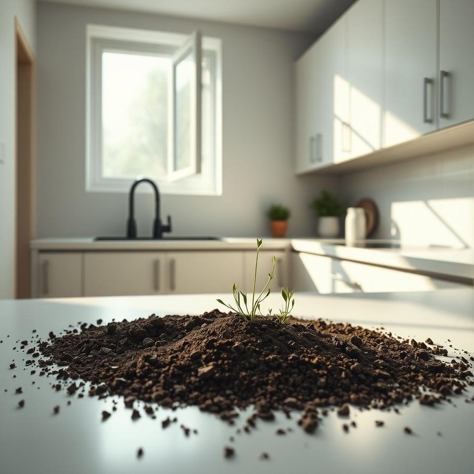 Dream : Soil in the kitchen in a dream