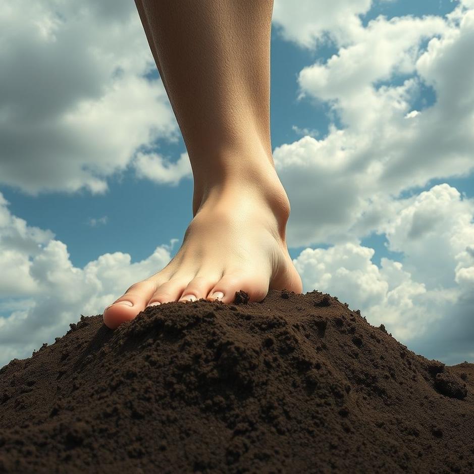 Dream : Soil slip from bottom of the foot in the dream