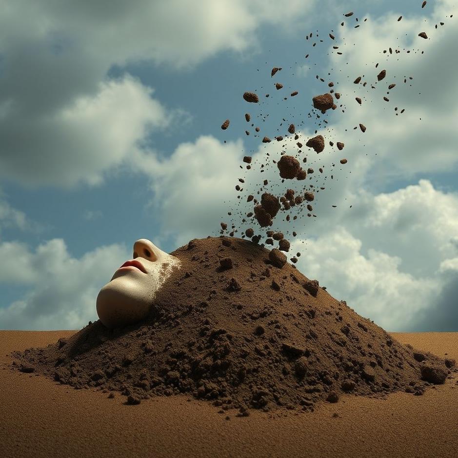 Dream : Soil thrown on the head in a dream