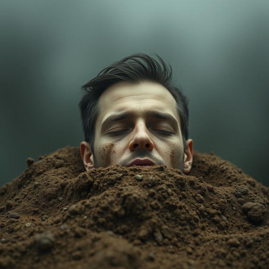 Dream : Soil thrown on your face in a grave in a dream