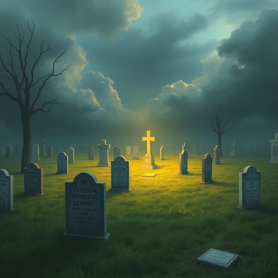 Dream : Something in a cemetery in a dream