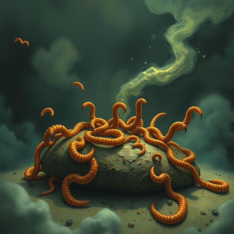 Dream : Something infested with worms in a dream