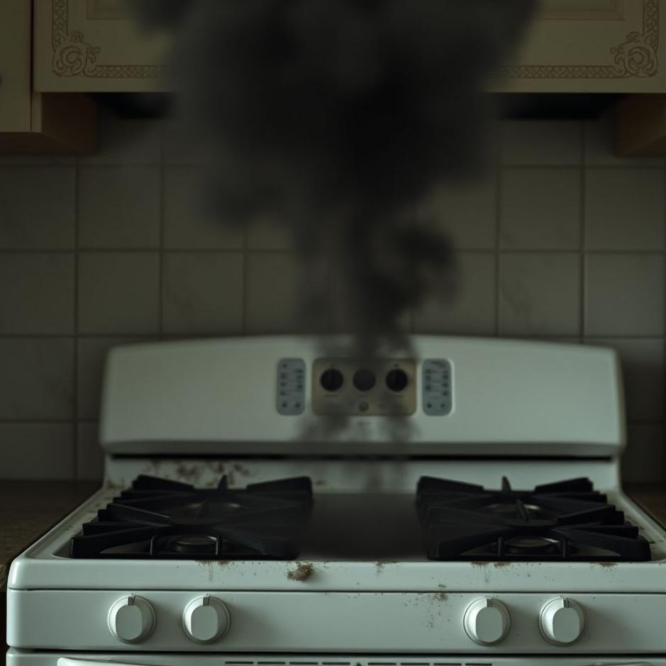 Dream : Soot falling from a stove in a dream