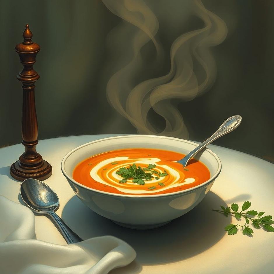 Dream : Soup on the table in a dream