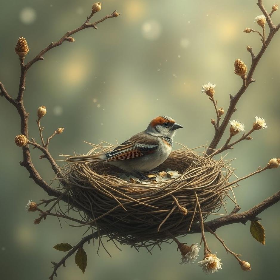 Dream : Sparrow's nest in a dream