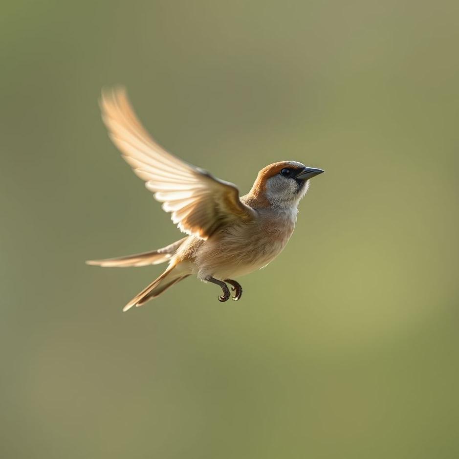 Dream : Sparrow flying in a dream