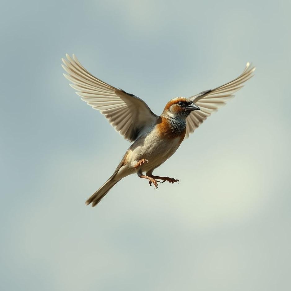 Dream : Sparrow landing on one's head in a dream