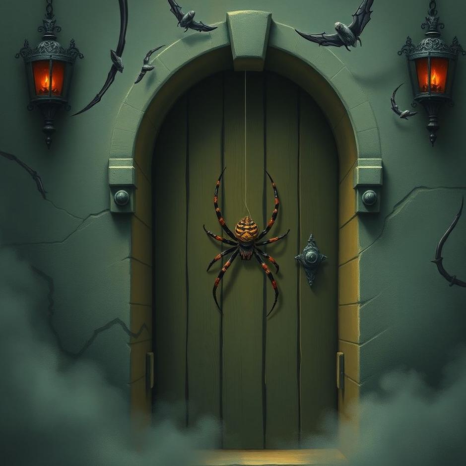 Dream : Spider at the door in a dream