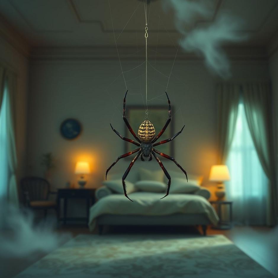 Dream : Spider in a room in a dream