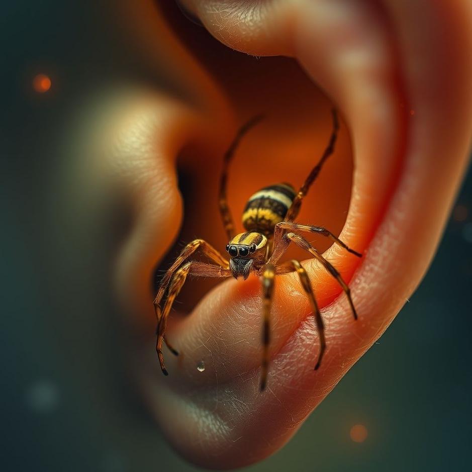 Dream : Spider in the ear in a dream