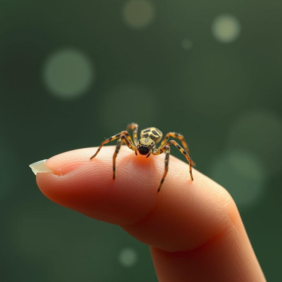 Dream : Spider on your finger in a dream