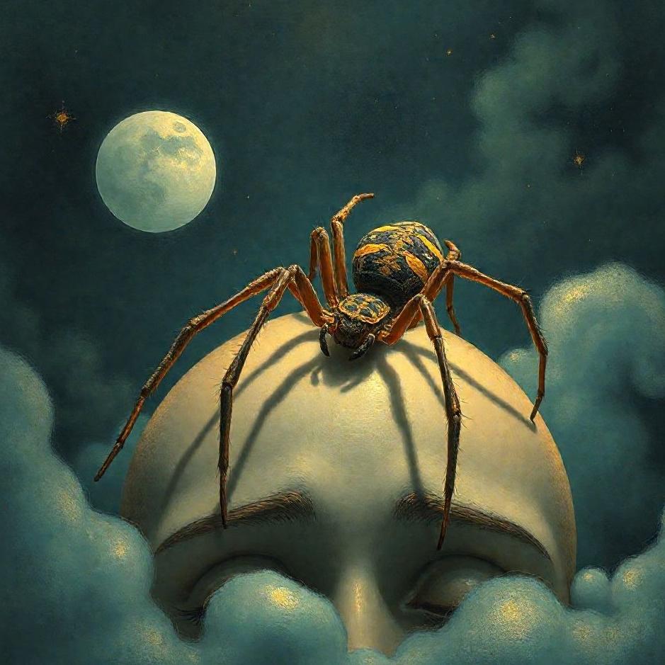 Dream : Spider on your head in a dream