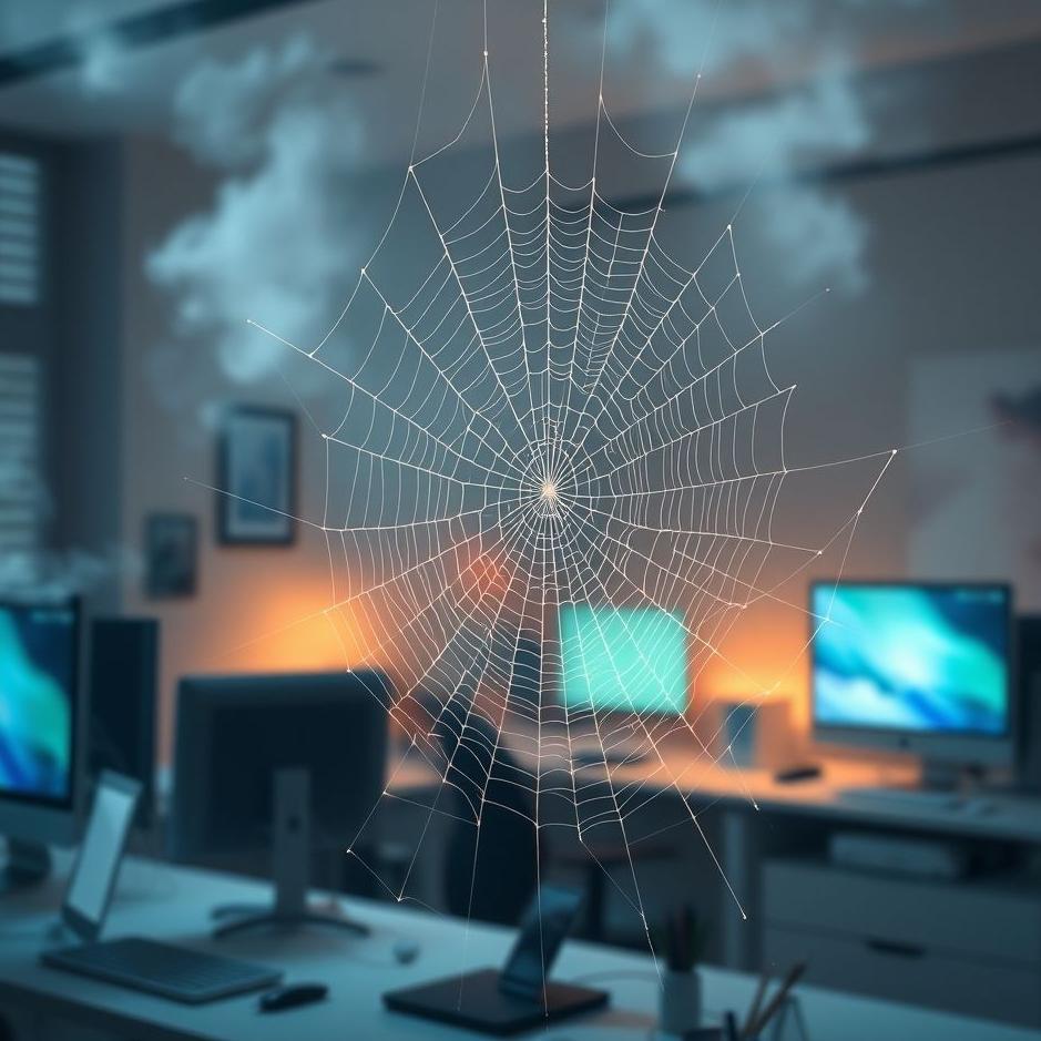 Dream : Spider web in the workplace in a dream