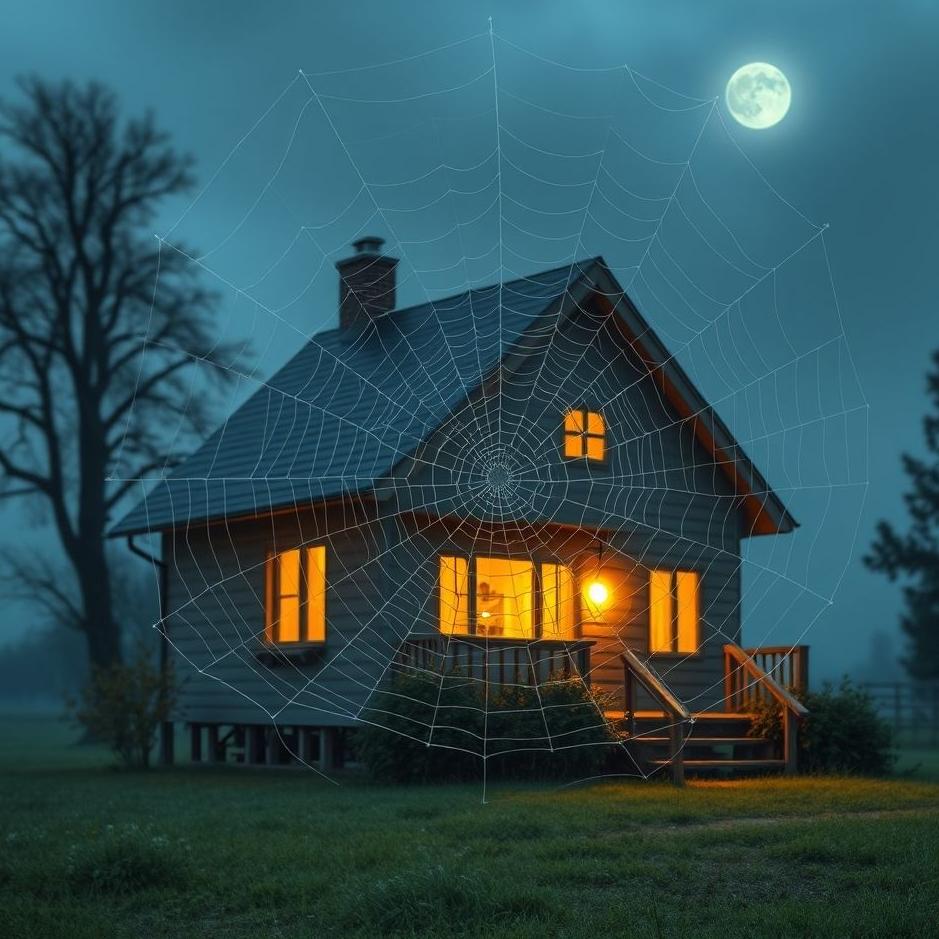 Dream : Spider web in your own house in a dream
