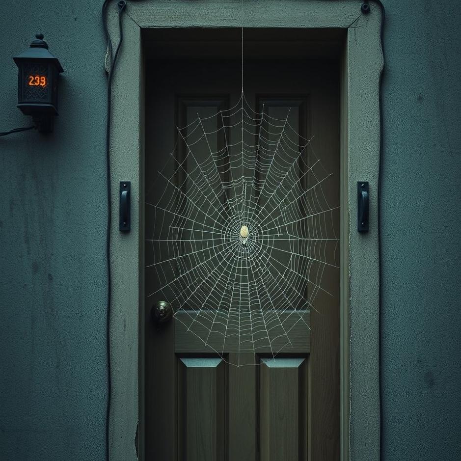 Dream : Spider web on the door in a dream