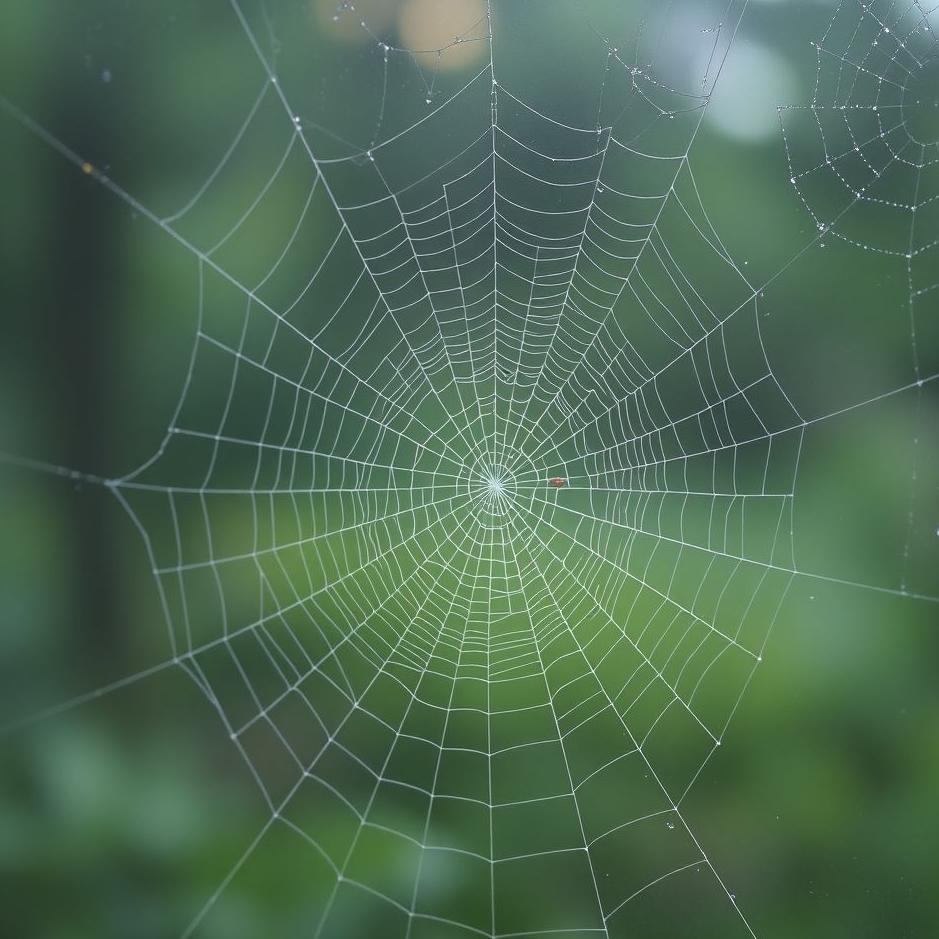 Dream : Spider web on the window in a dream