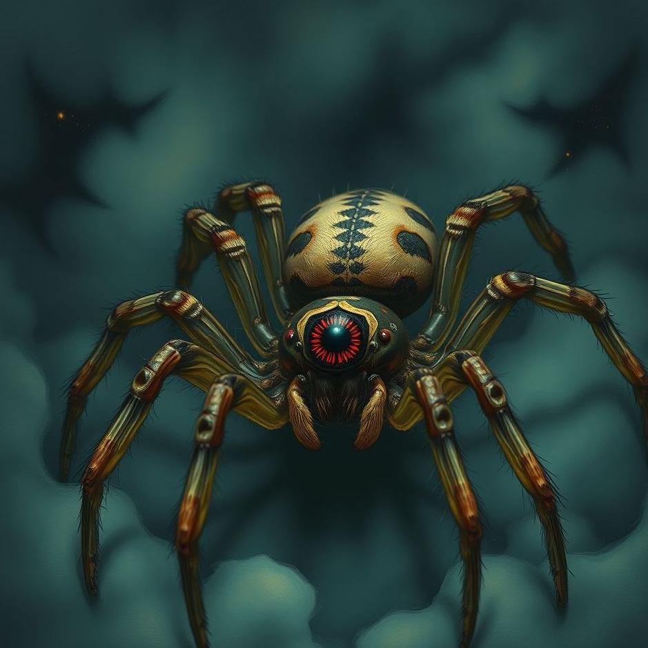 Dream : Spider with an evil eye in a dream