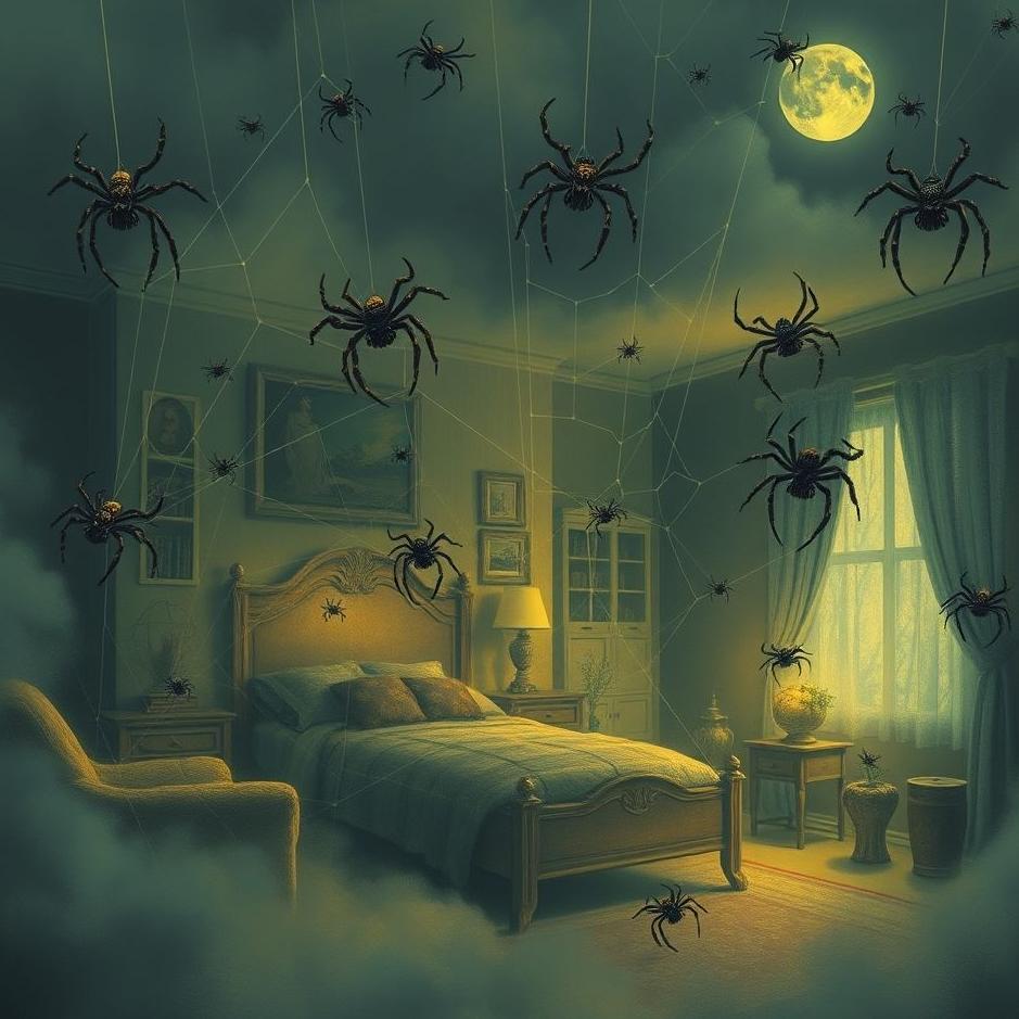 Dream : Spiders all over the house in a dream