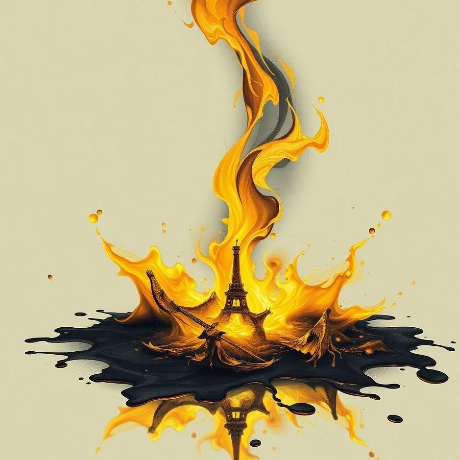 Dream : Spill ink in a dream