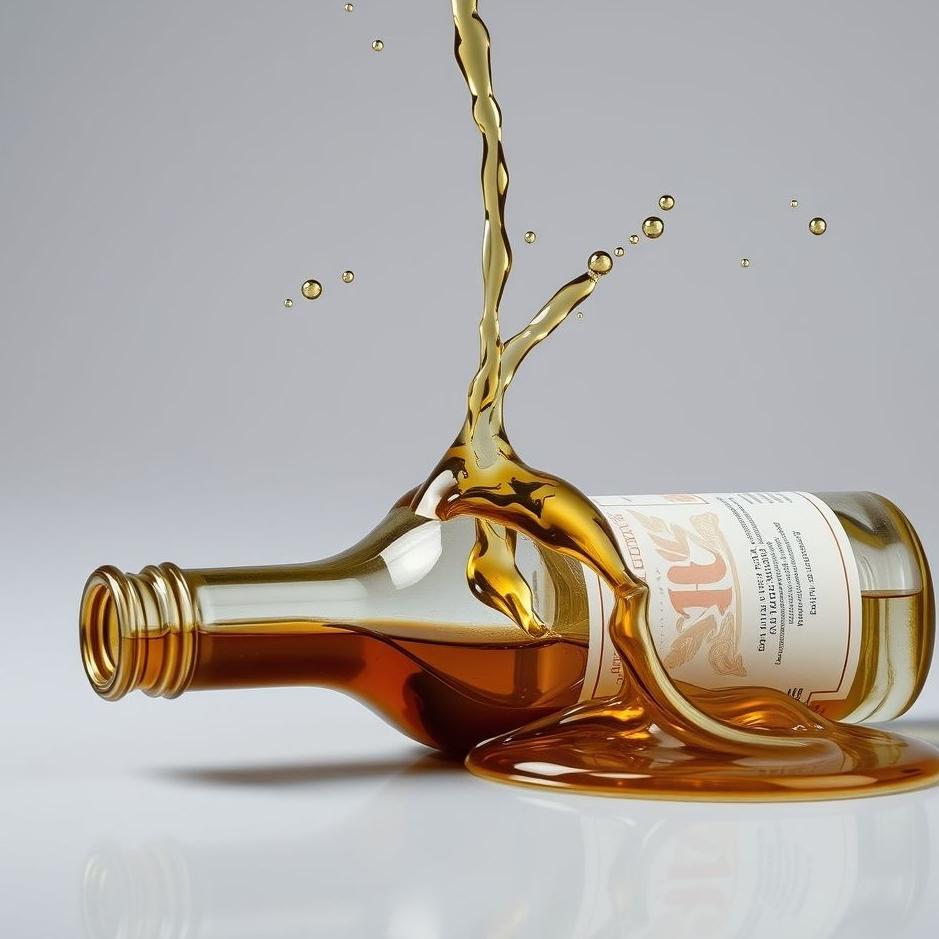 Dream : Spilling a bottle of alcohol