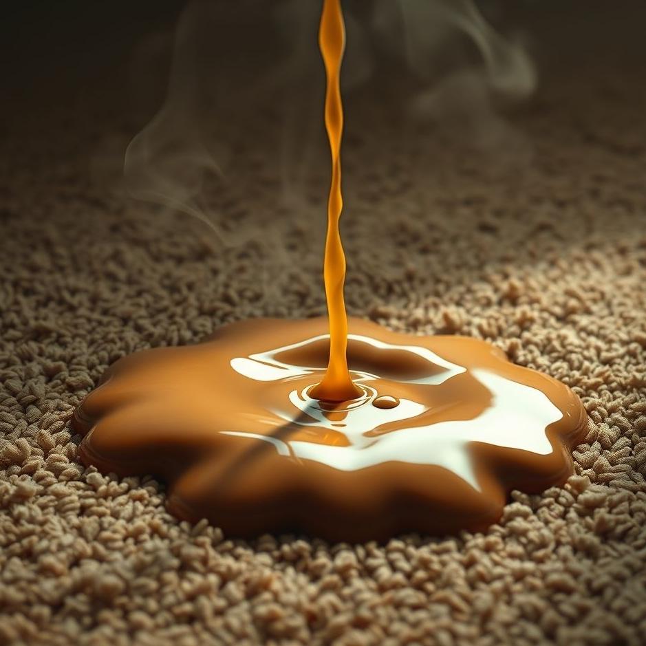 Dream : Spilling coffee on the carpet in a dream