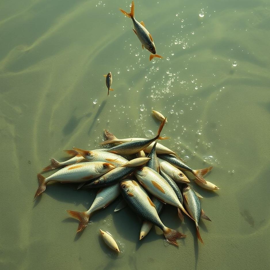 Dream : Spilling fish on the ground in a dream