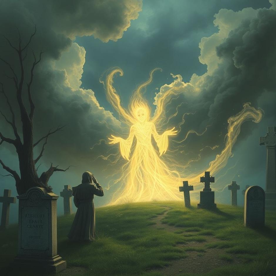 Dream : Spirit coming out of a cemetery in a dream