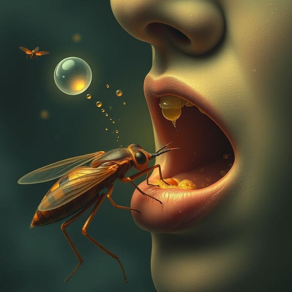 Dream : Spit insects from the mouth in the dream
